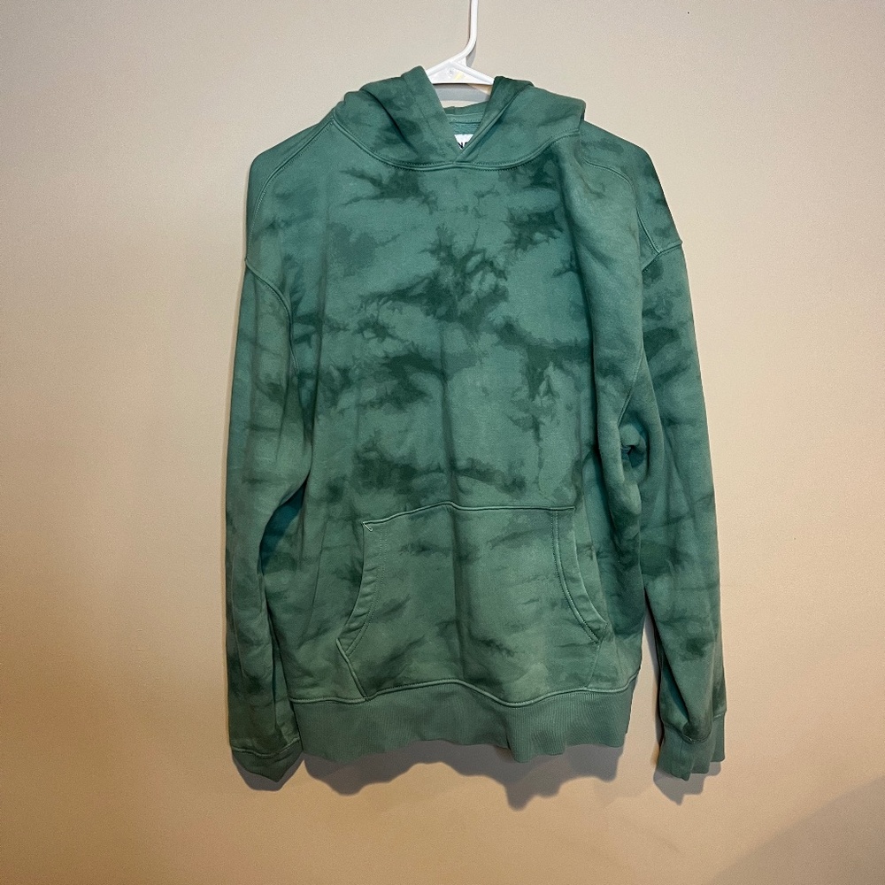 Green tye-dye sweat set